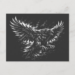 Gothic Raven – door BurnsInHell Briefkaart