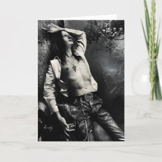 Gothic Raven Greeting Card Kaart