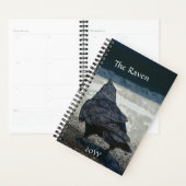 Gothic Raven in Shades of Grey and Black Planner (Display)