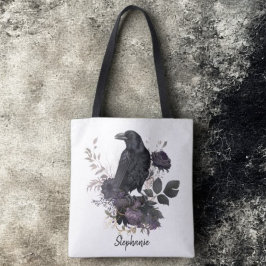 Gothic Raven & Midnight Blooms Draagtas