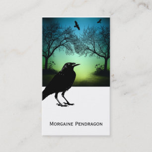 Gothic Raven Profile Card Visitekaartje