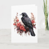 Gothic Raven Red Rose Dark Academia (Devant)