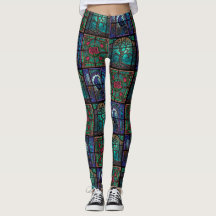 Gothic Raven Roos and Tree Leggings - Koel