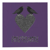 Gothic Ravens and Black Heart Custom Photo upload Kubus (Voorkant)