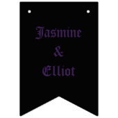 Gothic Ravens and Black Heart Custom Wedding Vlaggetjes (Tweede vlag)