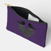 Gothic Ravens and Black Heart Patterned Etui (Open)
