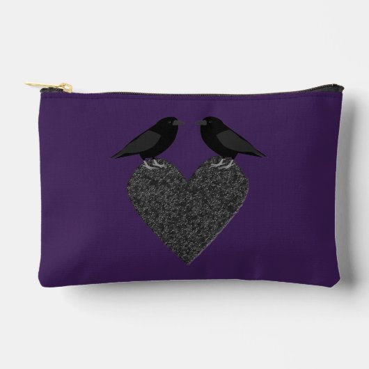 Gothic Ravens and Black Heart Patterned Etui (Voorkant)