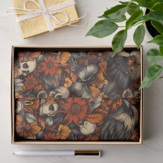 Gothic Ravens Autumn Tissue Paper Tissuepapier (Geschenk)