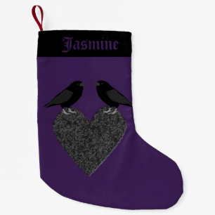 Gothic Ravens en Black Heart Custom Kleine Kerstsok