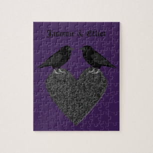 Gothic Ravens en Black Heart Custom Legpuzzel