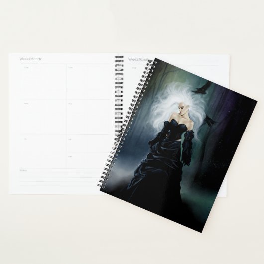 Gothic Ravens Forest Vrouw Zwart Planner (Display)