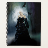 Gothic Ravens Forest Vrouw Zwart Planner (Voorkant)