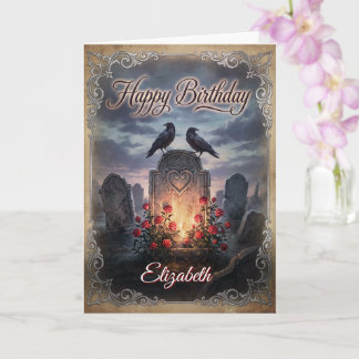 Gothic Raven's Requiem: Twilitght Birthday Wishes Kaart