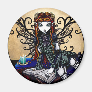 Gothic Reading Fairy Magnet Magneet