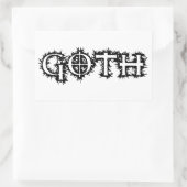 Gothic Rechthoekige Sticker (Tas)