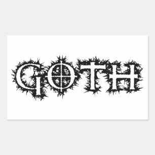 Gothic Rechthoekige Sticker