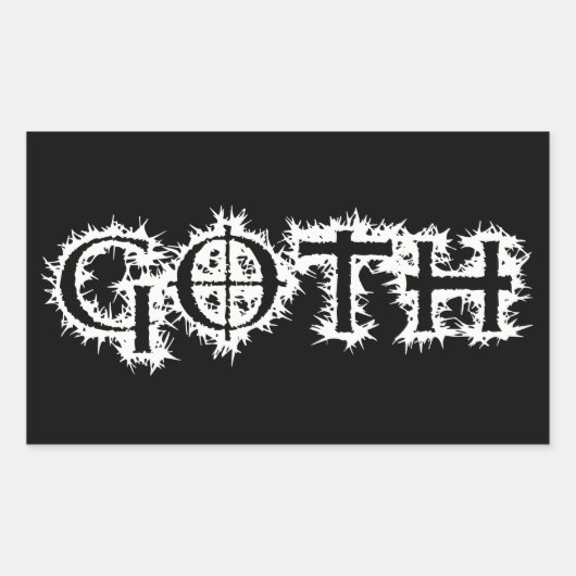 Gothic Rechthoekige Sticker (Voorkant)
