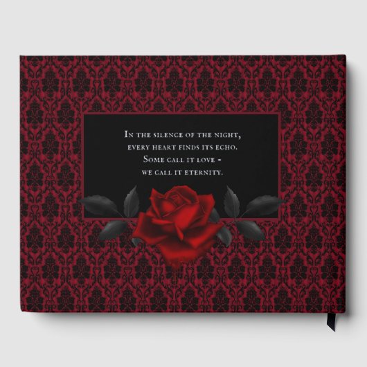Gothic Red Damask Rose Wedding (Verso)