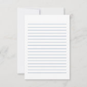 Gothic Red Damask Silver Heart bruiloft RSVP Aange (Achterkant)