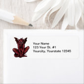 Gothic Red Goblin Fantasy Demon Creaton Etiket (Insitu)