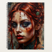 Gothic Red Head Woman Planner (Voorkant)