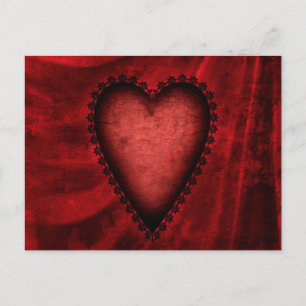 Gothic Red Heart Briefkaart