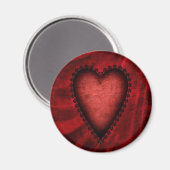 Gothic Red Heart Magneet (Voorkant / Achterkant)