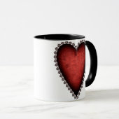 Gothic Red Heart Mok (Voorkant rechts)