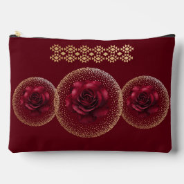 Gothic Red Rose & Gold Personalized  Etui