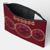 Gothic Red Rose & Gold Personalized  Etui (Open)