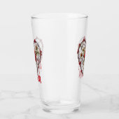 Gothic Red Rose Heart Vine Artwork Glas (Rechts)