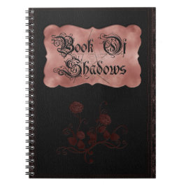 Gothic Red Rose Roze Zwart Boek van Schaduwen Notitieboek