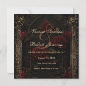 Gothic Red Rose's Save The Date (Achterkant)