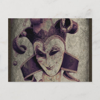 Gothic Renaissance Evil Clown Joker Briefkaart
