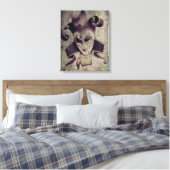 Gothic Renaissance Evil Clown Joker Canvas Afdruk (Insitu (Slaapkamer))