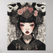Gothic Reverie Yin Yue Shadow Moon Poster (Voorkant)