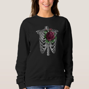 Gothic ribkooien en Rozen gothische kleding en dec Trui