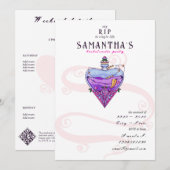 Gothic RIP to Single Life Hen Do Bachelorette Kaart (Voorkant / Achterkant)