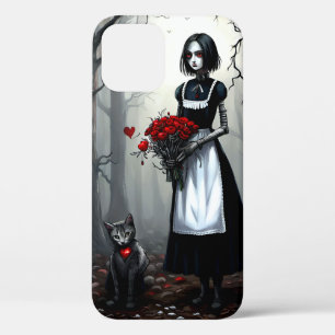 Gothic Robot Meisje iPhone 12 Hoesje