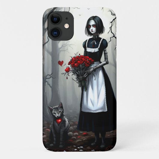 Gothic Robot Meisje Case-Mate iPhone Case (Achterkant)