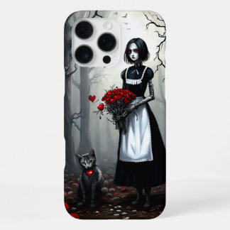 Gothic Robot Meisje iPhone 16 Pro Max Hoesje
