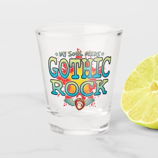 Gothic Rock Soul Shot Glass Shot Glas (Voorkant)