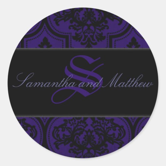 Gothic Romance Monogram Sticker B (Voorkant)