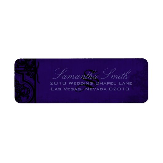 Gothic Romance Return Label (Voorkant)
