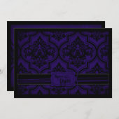 Gothic Romance SD-kaart Save The Date (Voorkant / Achterkant)