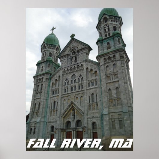 Gothic Romanesque Architecture, Herfst River, MA Poster (Voorkant)