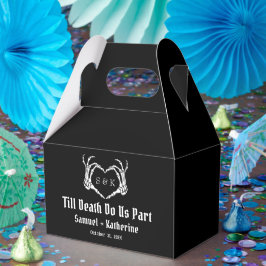 Gothic Romantic Skeleton Hand Halloween Huwelijk Bedankdoosjes