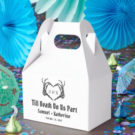 Gothic Romantic Skeleton Hand Halloween Huwelijk Bedankdoosjes