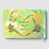 Gothic Romantic Skeleton Hand Halloween Huwelijk Gastenboek (Achterkant)