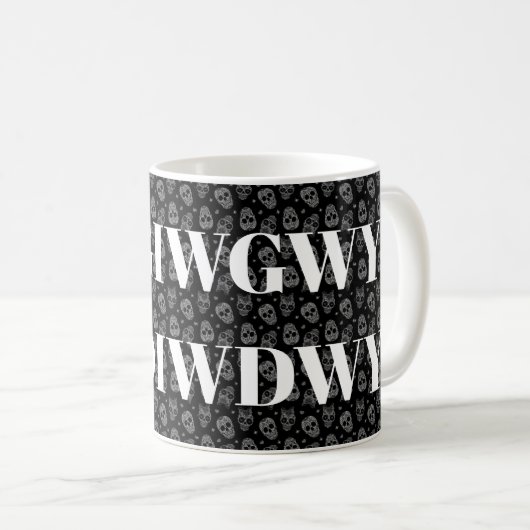 Gothic romantisch en als je sterft wil ik dat koffiemok (Voorkant rechts)
